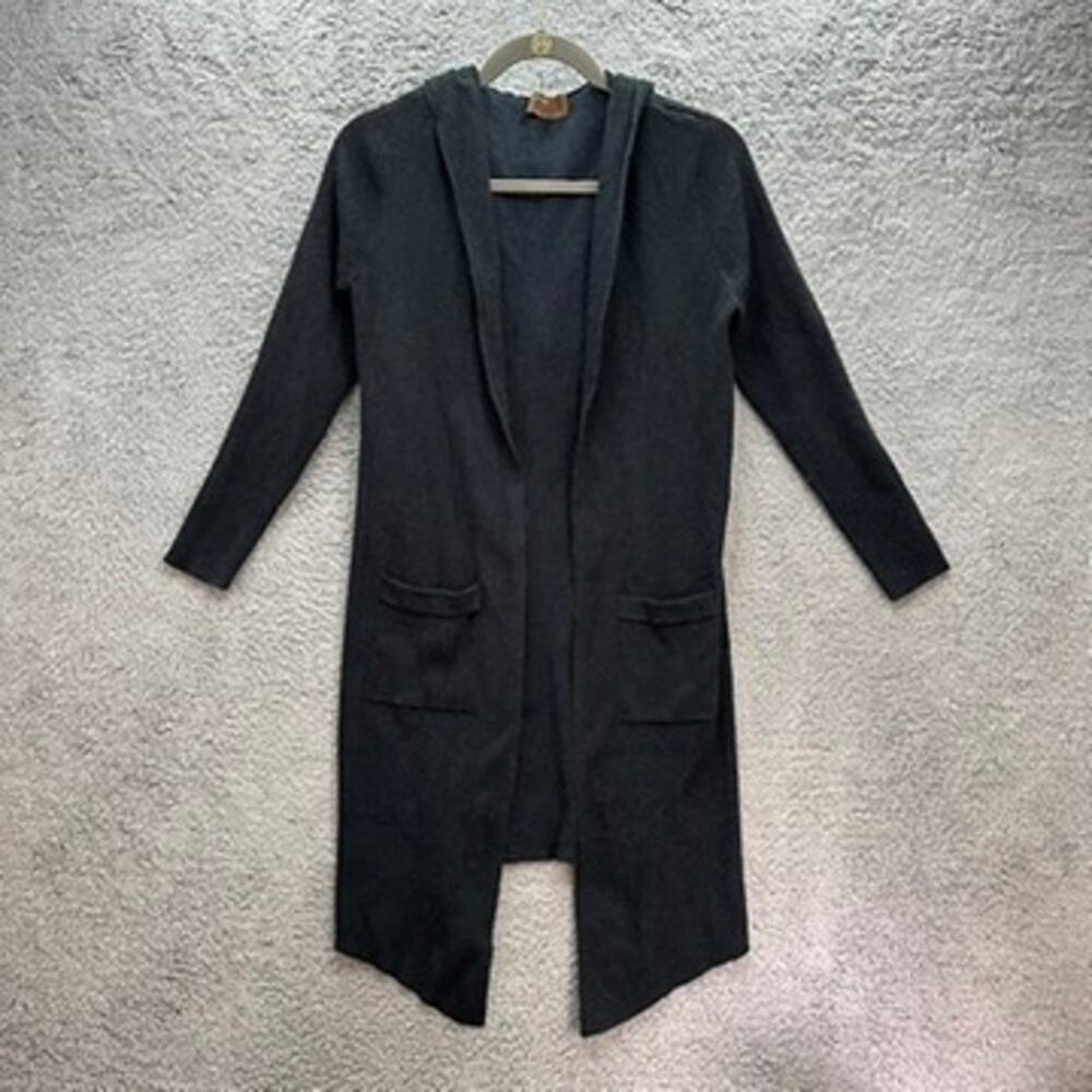 Kerisma Women's S/M Hooded‎ Cardigan Open Front Long Sleeves Front Pockets